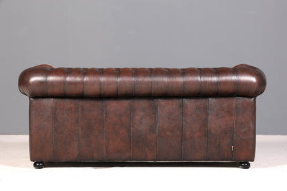 Wunderschönes Original Chesterfield Sofa 3- Sitzer echt Leder Couch Englisch