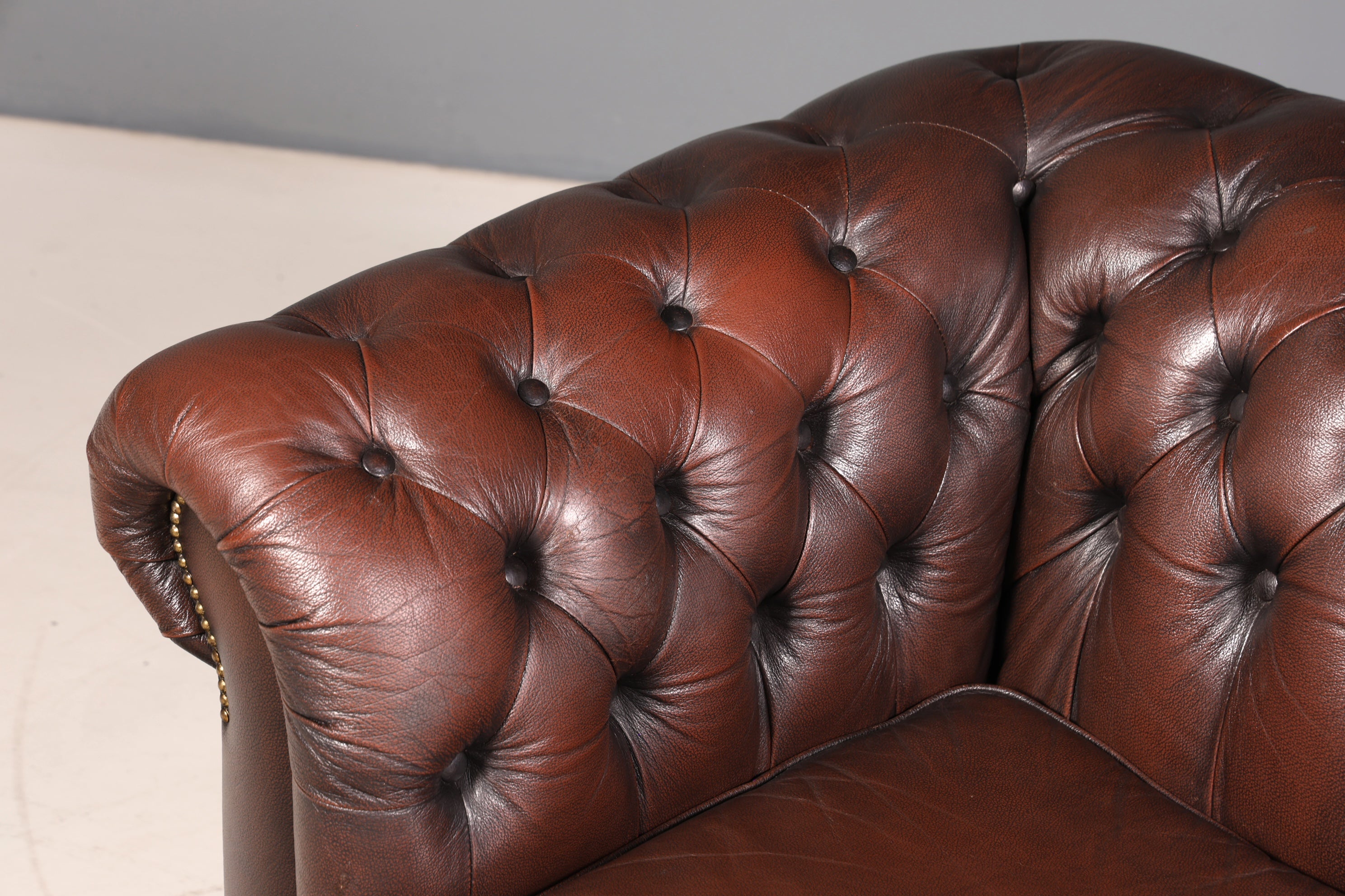 Wunderschönes Original Chesterfield Sofa 3- Sitzer echt Leder Couch Englisch