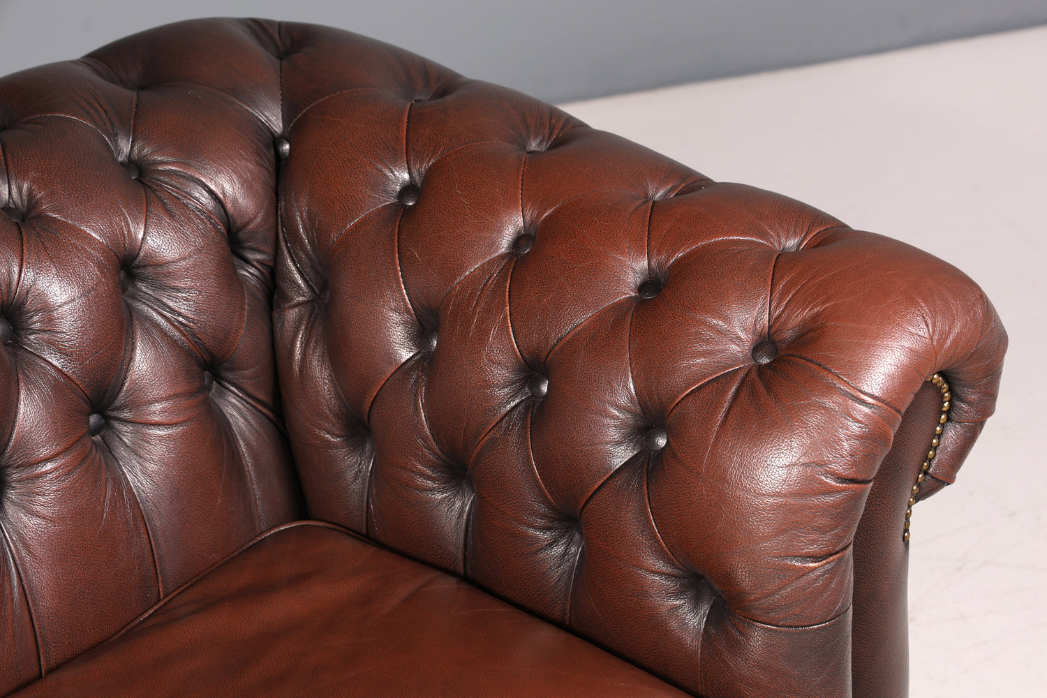 Wunderschönes Original Chesterfield Sofa 3- Sitzer echt Leder Couch Englisch