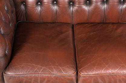 Wunderschönes Original Chesterfield Sofa 3- Sitzer echt Leder Couch Englisch