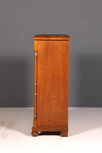 Stilvoller Gründerzeit Sekretär Vertiko Highboard Jugendstil Kommode Landhaus Schrank um 1880 Antik