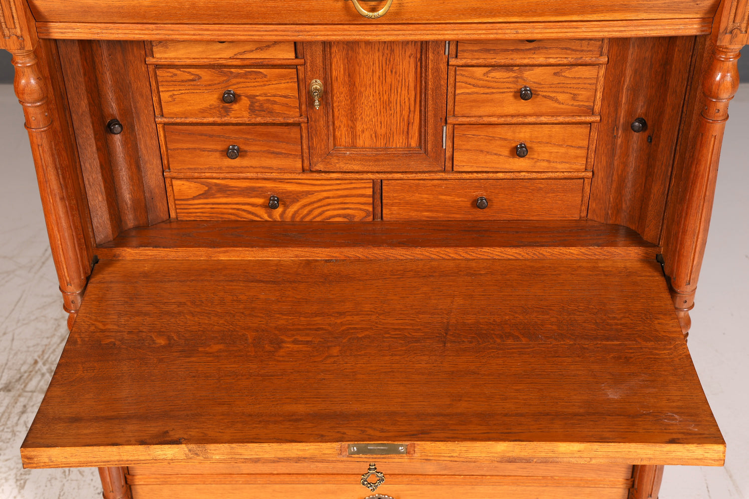 Stilvoller Gründerzeit Sekretär Vertiko Highboard Jugendstil Kommode Landhaus Schrank um 1880 Antik