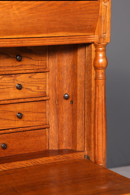 Stilvoller Gründerzeit Sekretär Vertiko Highboard Jugendstil Kommode Landhaus Schrank um 1880 Antik