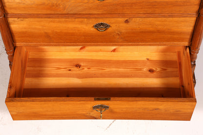 Stilvoller Gründerzeit Sekretär Vertiko Highboard Jugendstil Kommode Landhaus Schrank um 1880 Antik