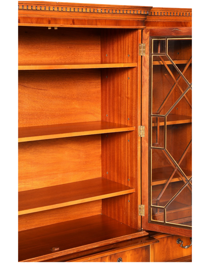 Wunderschöne Englische Vitrine Bücherschrank Buffet Antik Stil Eibe Glasvitrine Bibliothek