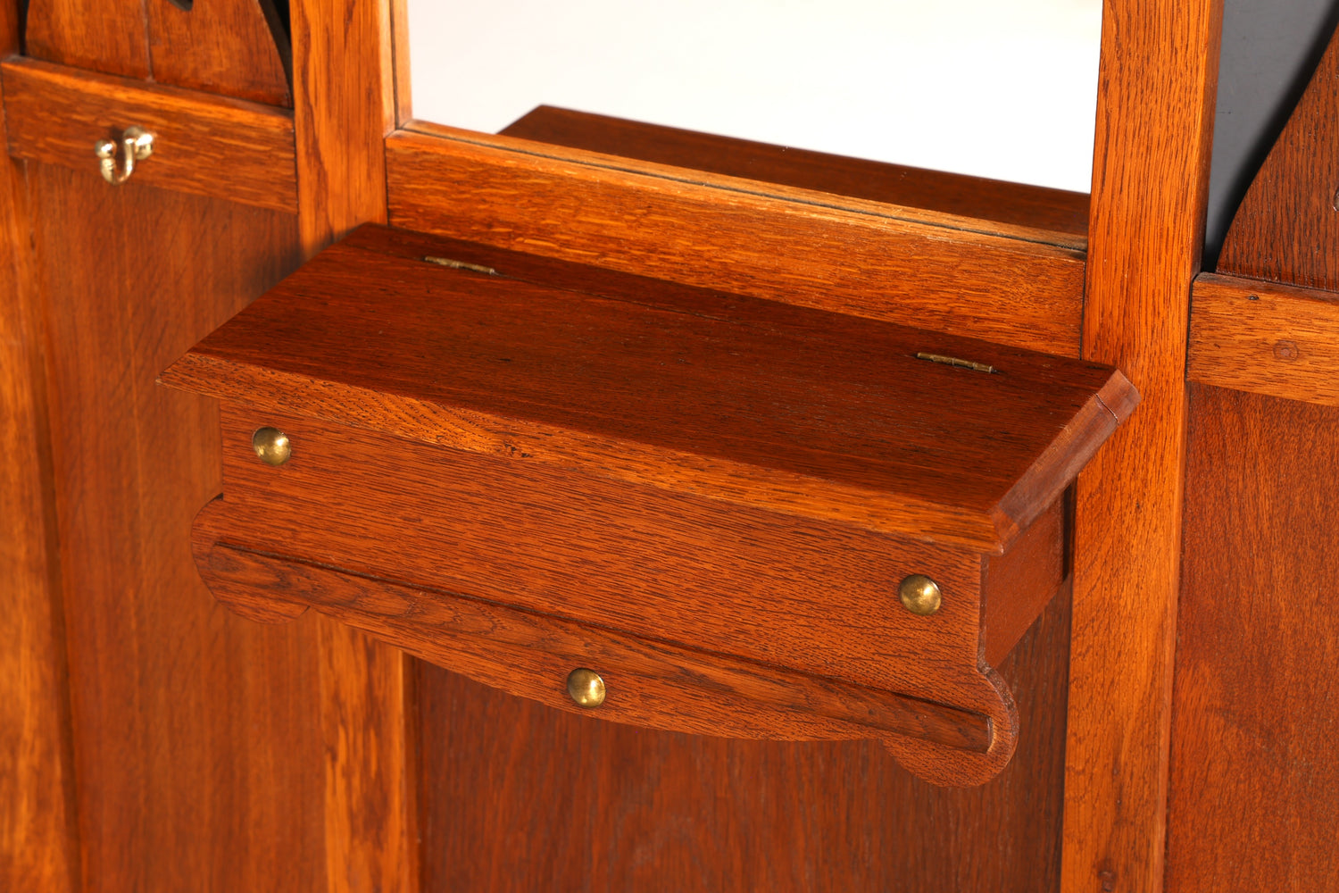 Traumhafte Jugendstil Flur Garderobe Antik Gründerzeit Kleiderwand Wandgarderobe Vintage