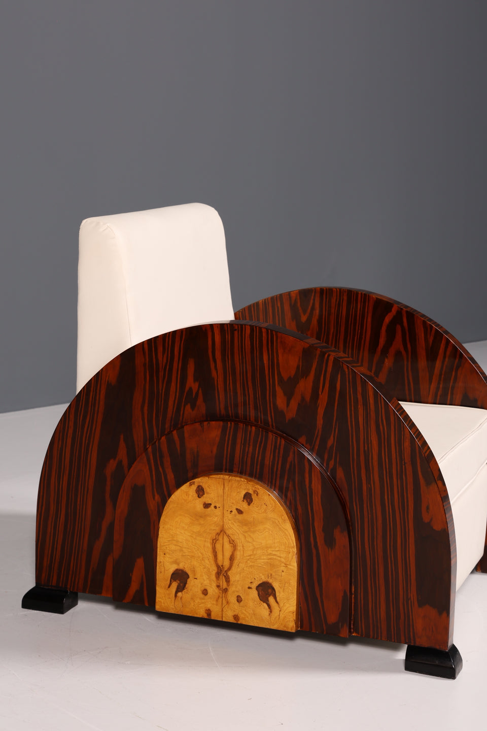 Seltener Art Deco Design Clubsessel Birke Sessel Luxus 1 von 2