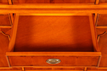 Wunderschöne Original Heldense Vitrine Englische Eibe Bücherschrank Buffet Antik Glasvitrine Vintage