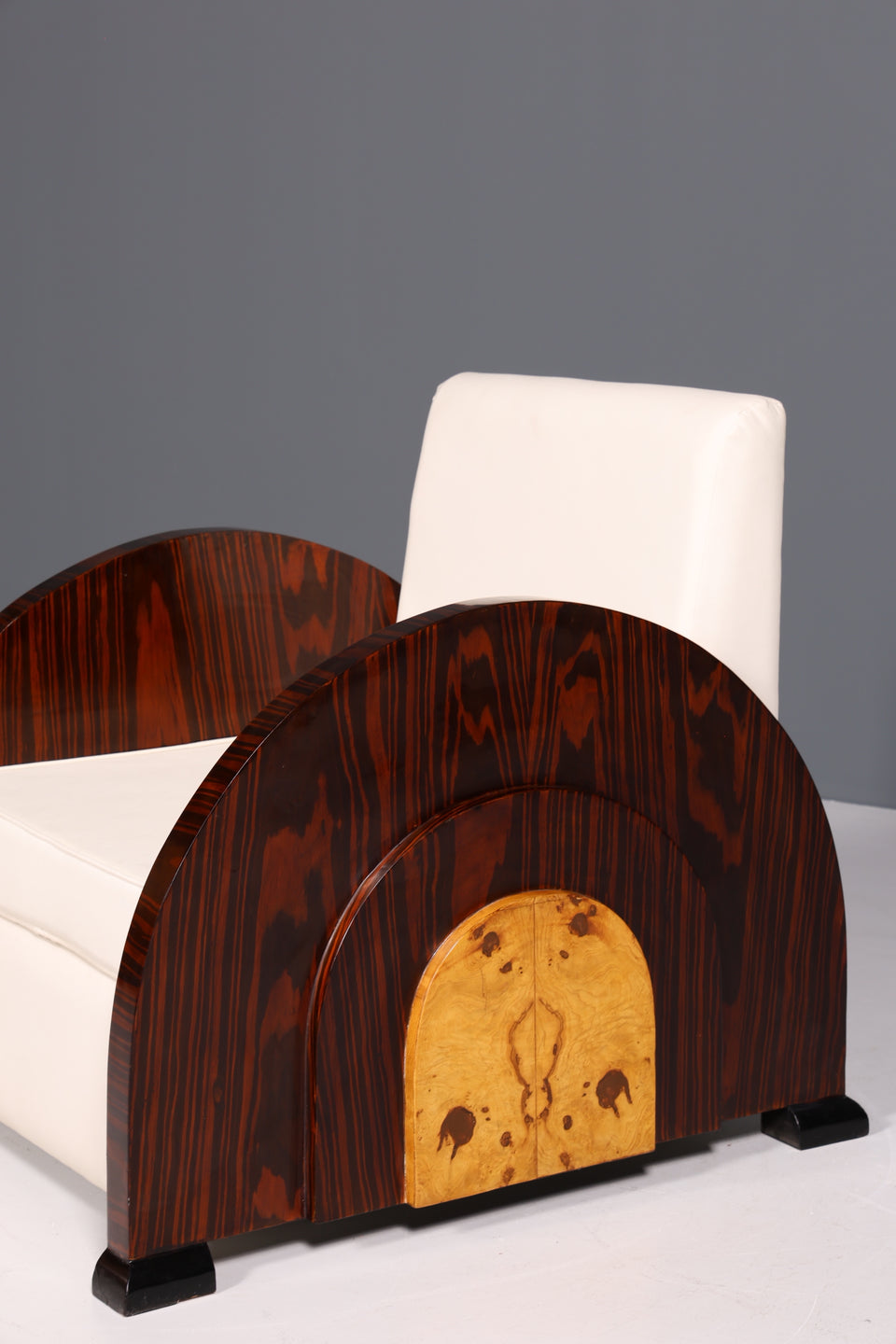 Seltener Art Deco Design Clubsessel Birke Sessel Luxus 2 von 2