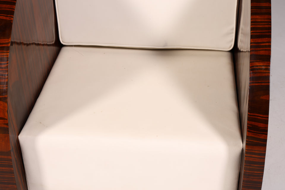 Seltener Art Deco Design Clubsessel Birke Sessel Luxus 2 von 2