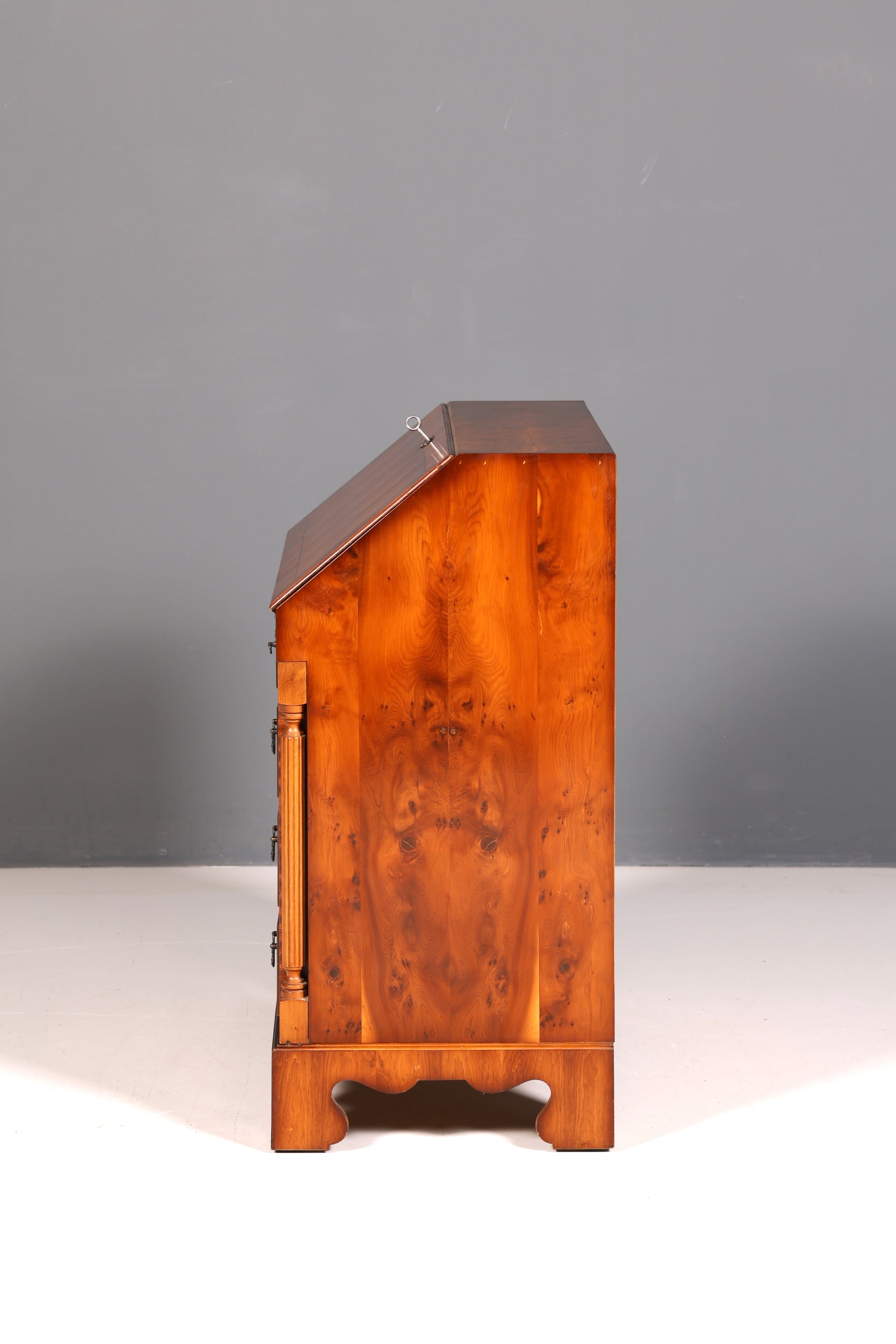 Wunderschöner Englischer Sekretär Schreibkommode Echt Holz Biedermeier Stil Schreibtisch Kommode