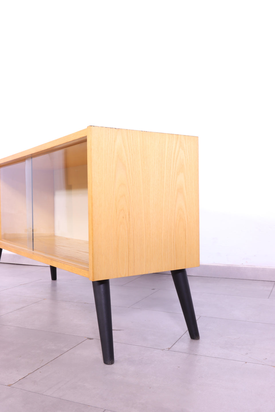 Schlichte Original Hellerau Vitrine Joachim Nebelung 430 Bauhaus Retro Kommode 2 von 2