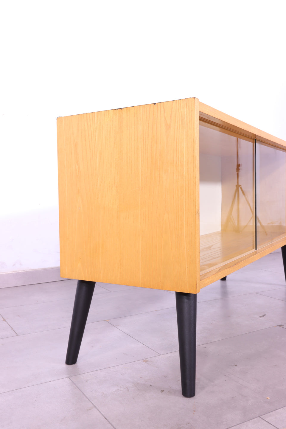 Schlichte Original Hellerau Vitrine Joachim Nebelung 430 Bauhaus Retro Kommode 2 von 2