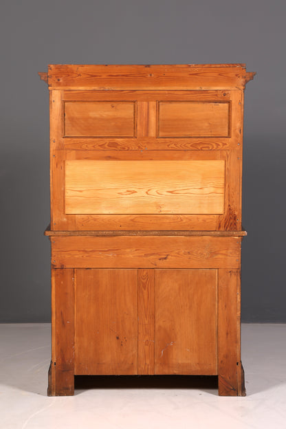 Wunderschöner Jugendstil Schrank Antik Buffet Eiche Anrichte Buffetschrank Vitrine Vintage
