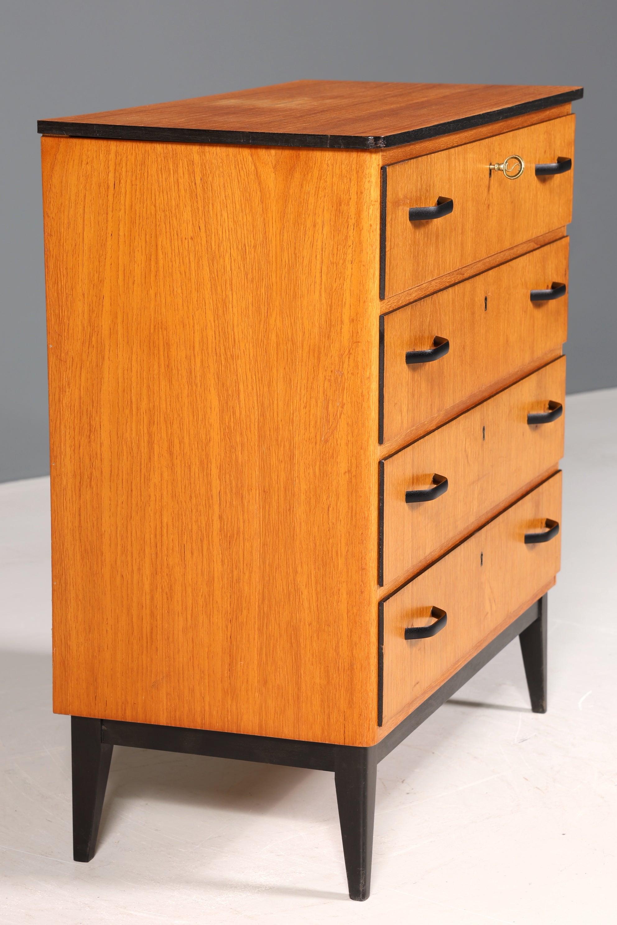 Wunderschöne Mid Century Kommode Teak Holz Sideboard Vintage Schubladen Kommode