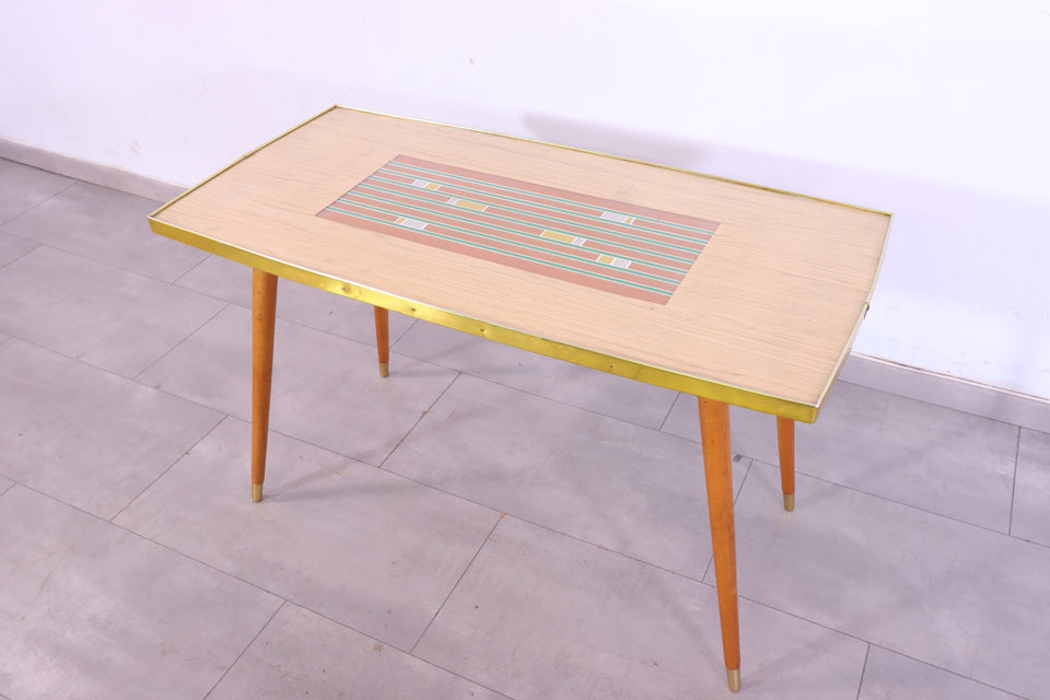 Schlichter Mid Century Couchtisch 70s Vintage Beistelltisch