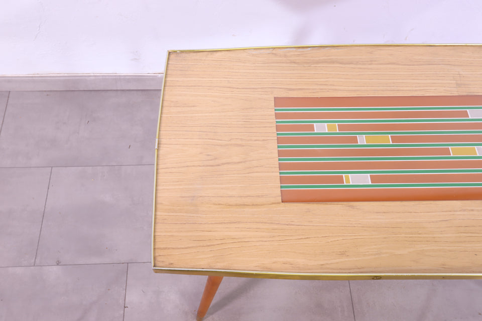Schlichter Mid Century Couchtisch 70s Vintage Beistelltisch