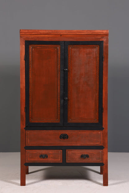 Seltener Chinesischer Schrank China Kommode Asia Wäscheschrank Dielenschrank
