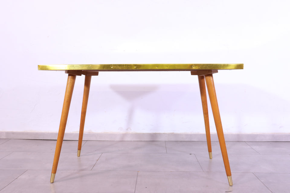 Schlichter Mid Century Couchtisch 70s Vintage Beistelltisch