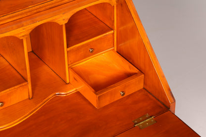 Wunderschöner Englischer Aufsatzsekretär Eibe Sekretär Vitrine Büro Antik Schrank Bibliothek Vintage