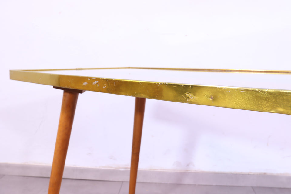 Schlichter Mid Century Couchtisch 70s Vintage Beistelltisch