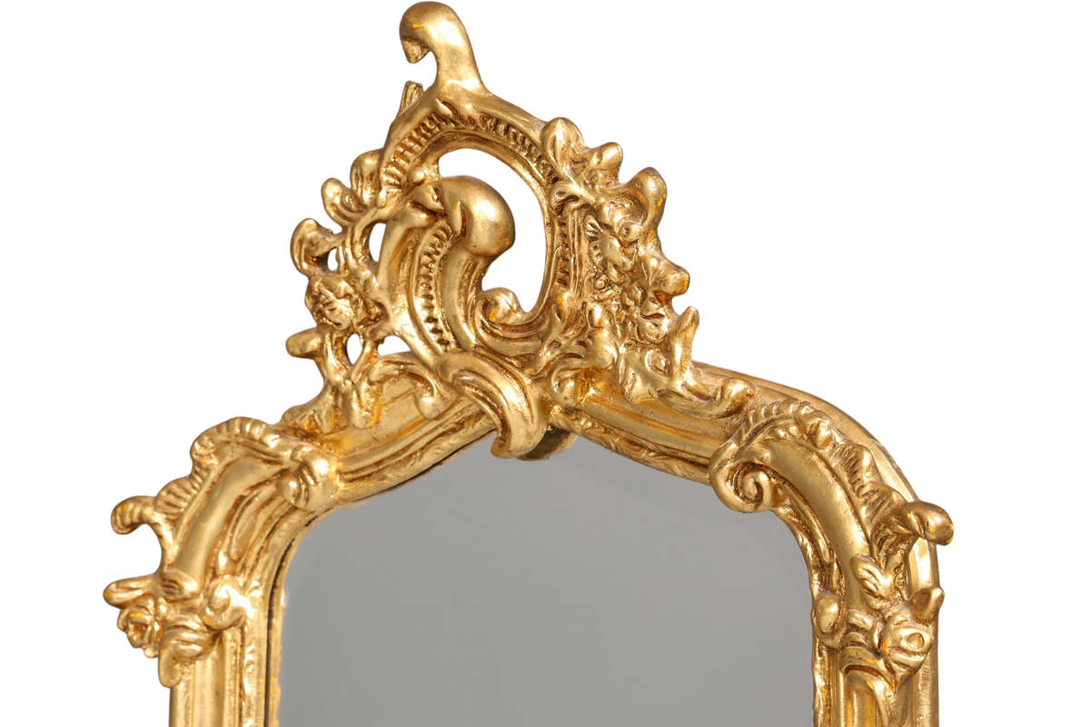 Edler Prunk Barock Stil Wandspiegel Ornament Standspiegel Antik Stil Flurspiegel