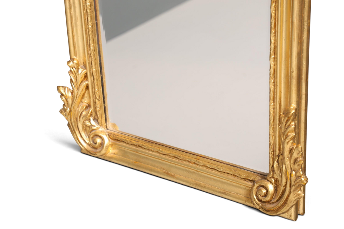 Edler Prunk Barock Stil Wandspiegel Ornament Standspiegel Antik Stil Flurspiegel