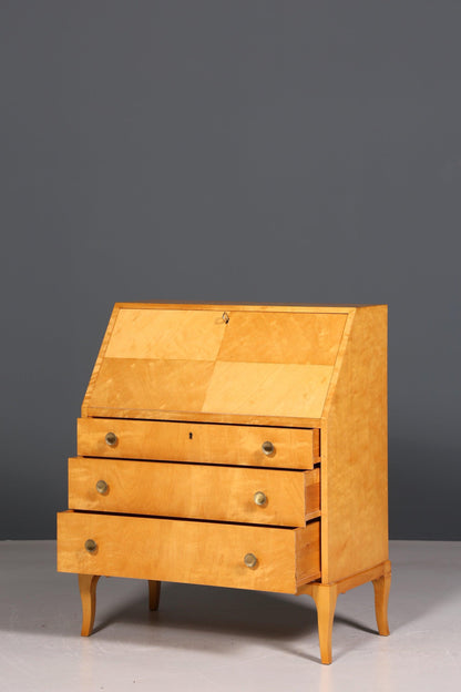 Stilvoller Sekretär im Biedermeier Stil um 1940 Schreibmöbel echt Holz Office Kommode