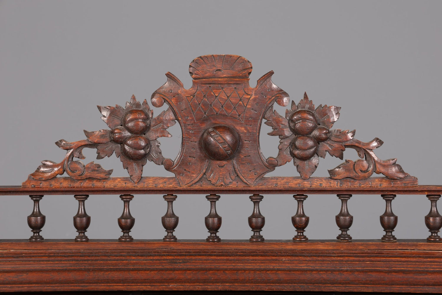 Traumhafte Gründerzeit Anrichte Antik Marmor Kredenz Sideboard Buffet Serviertisch mit Aufsatz