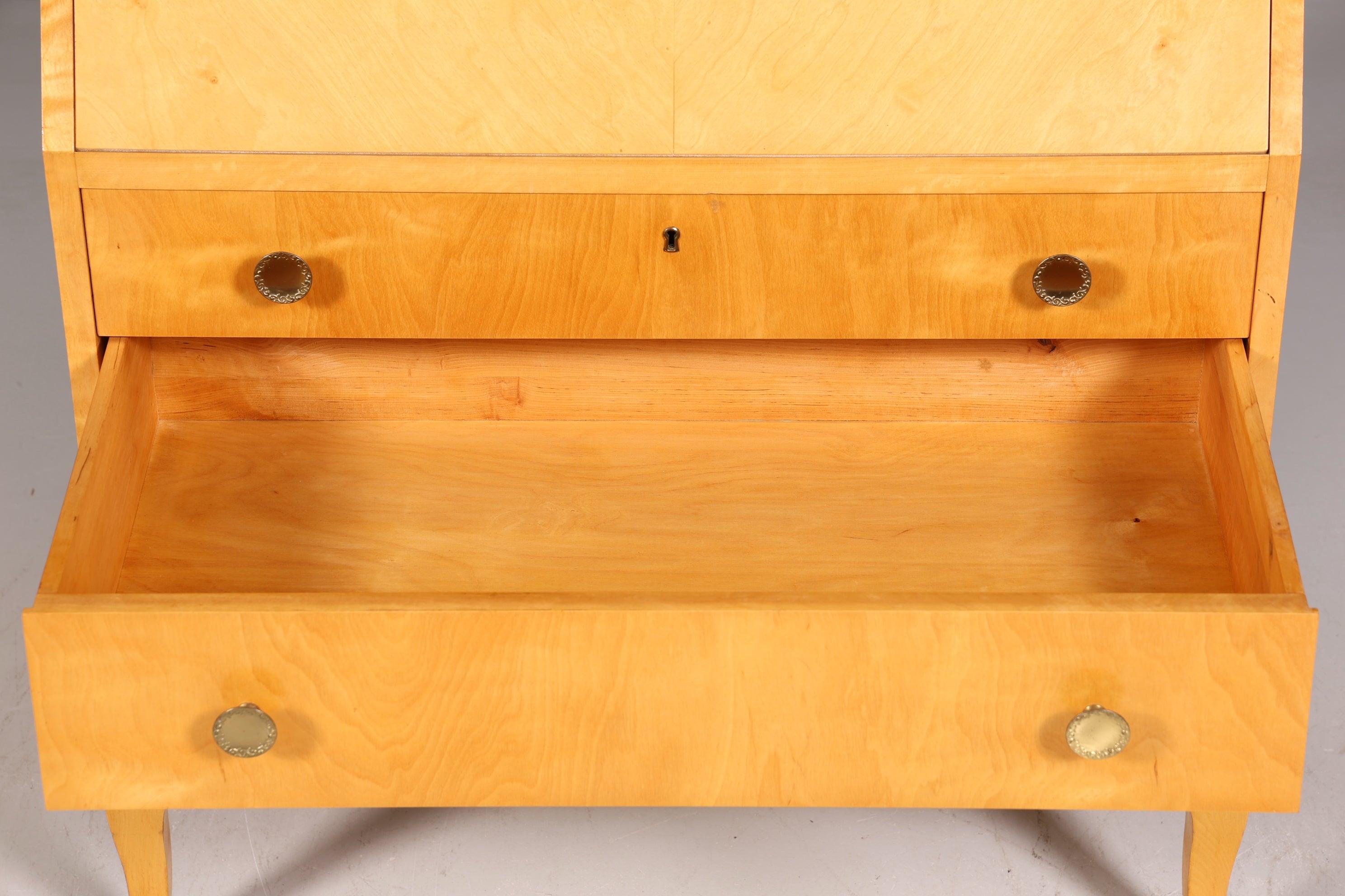 Stilvoller Sekretär im Biedermeier Stil um 1940 Schreibmöbel echt Holz Office Kommode