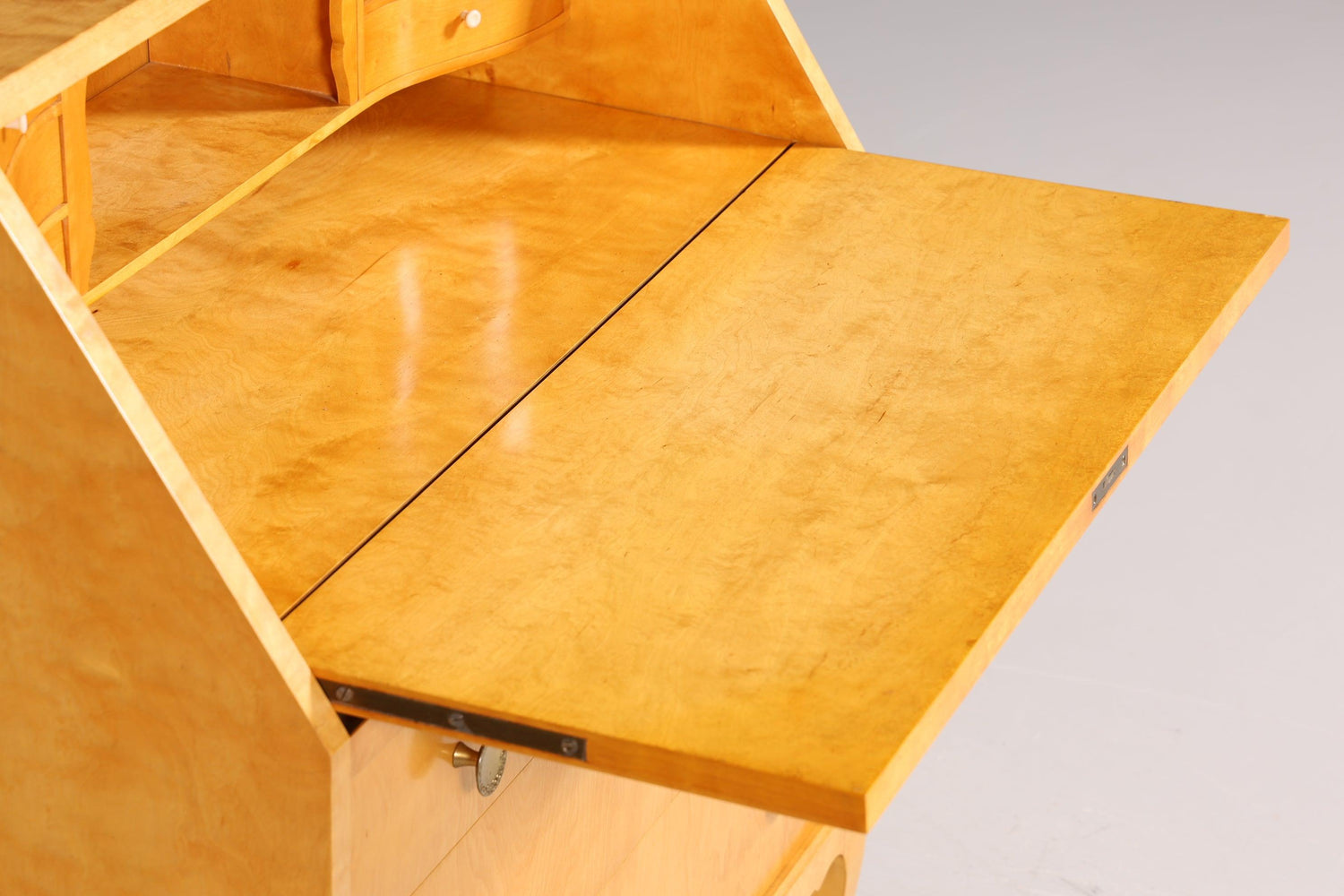 Stilvoller Sekretär im Biedermeier Stil um 1940 Schreibmöbel echt Holz Office Kommode