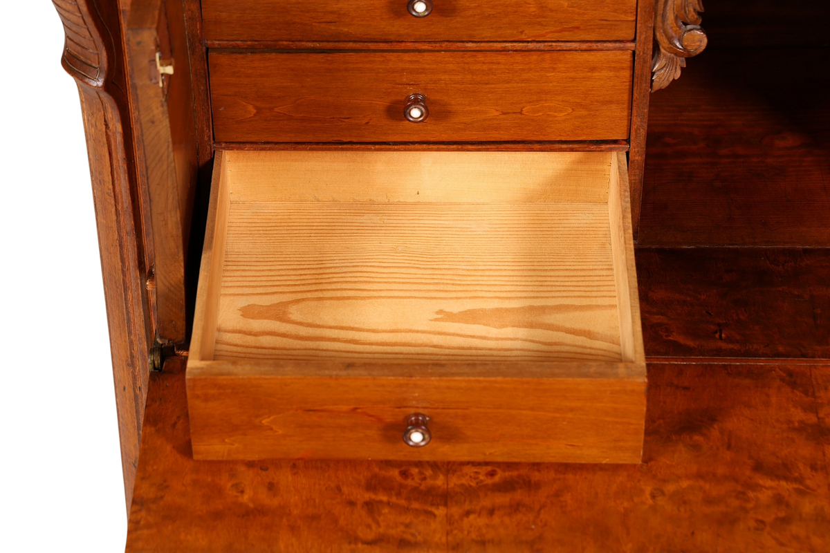 Wunderschöner Louis Philippe Sekretär um 1880 Gründerzeit Antik Schrank Schreibtisch