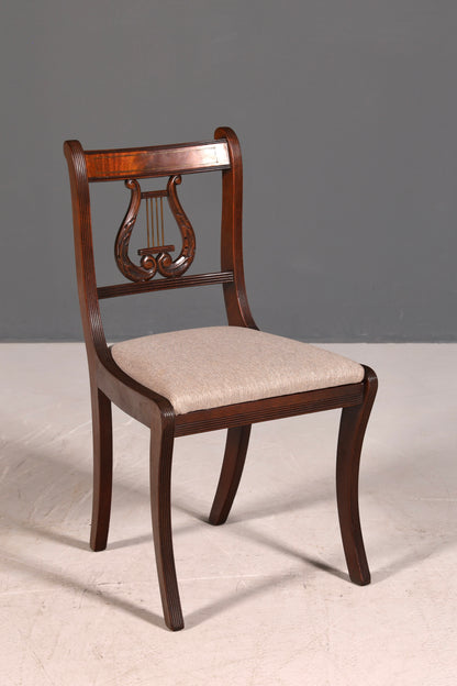 G211 Finish cm 6x Edle Englische Stühle Englisch Dining Chairs Antik 60er Jahre Regency Küchenstühle Stuhlset (Kopie 2)