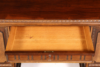Imposanter Neorenaissance Schreibtisch Herrenzimmer Bürotisch Antik Office Table Echt Holz Vintage