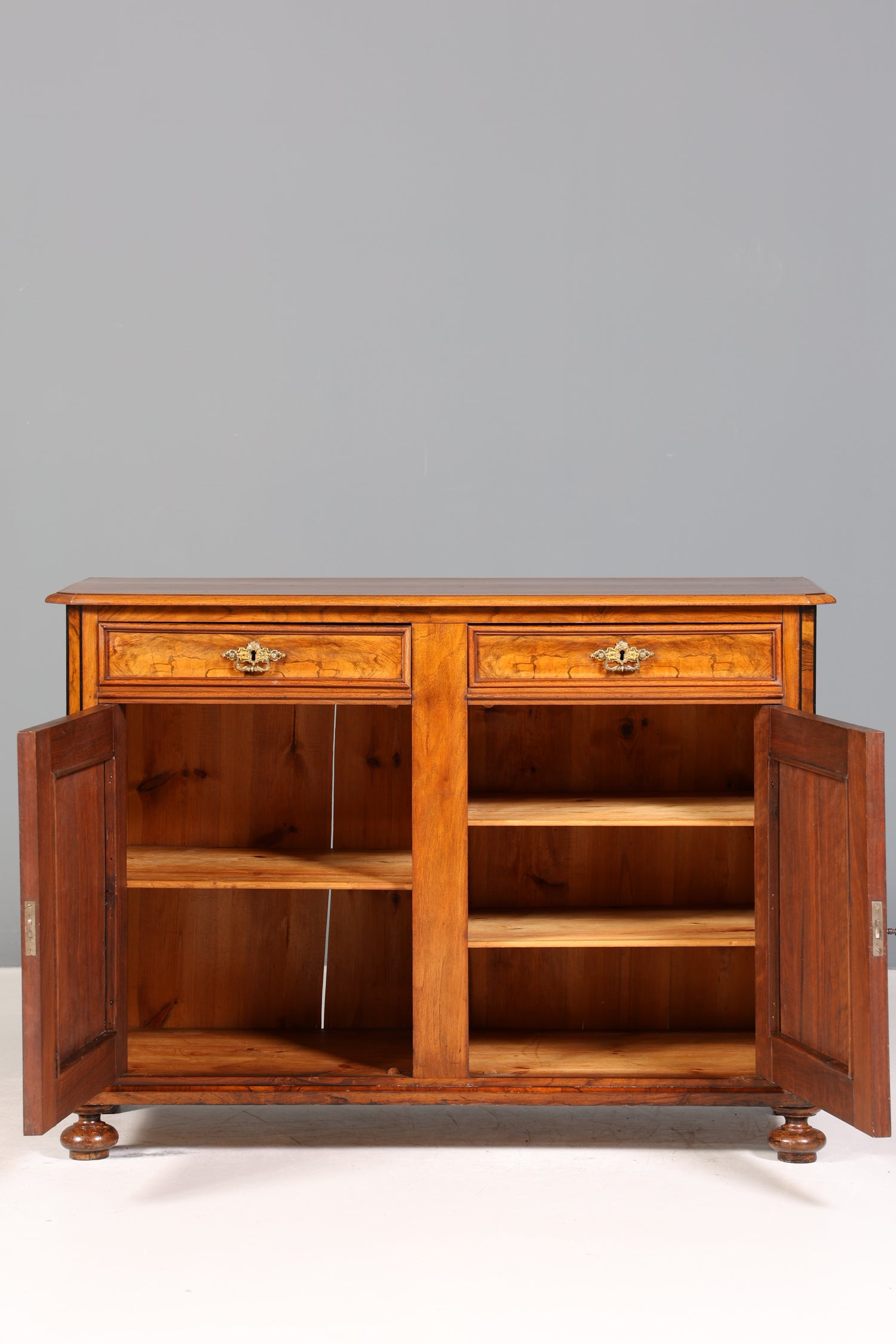 Wunderschöner Gründerzeit Schrank Kommode Louis Philippe Nussbaum Schubladen Kommode um 1880