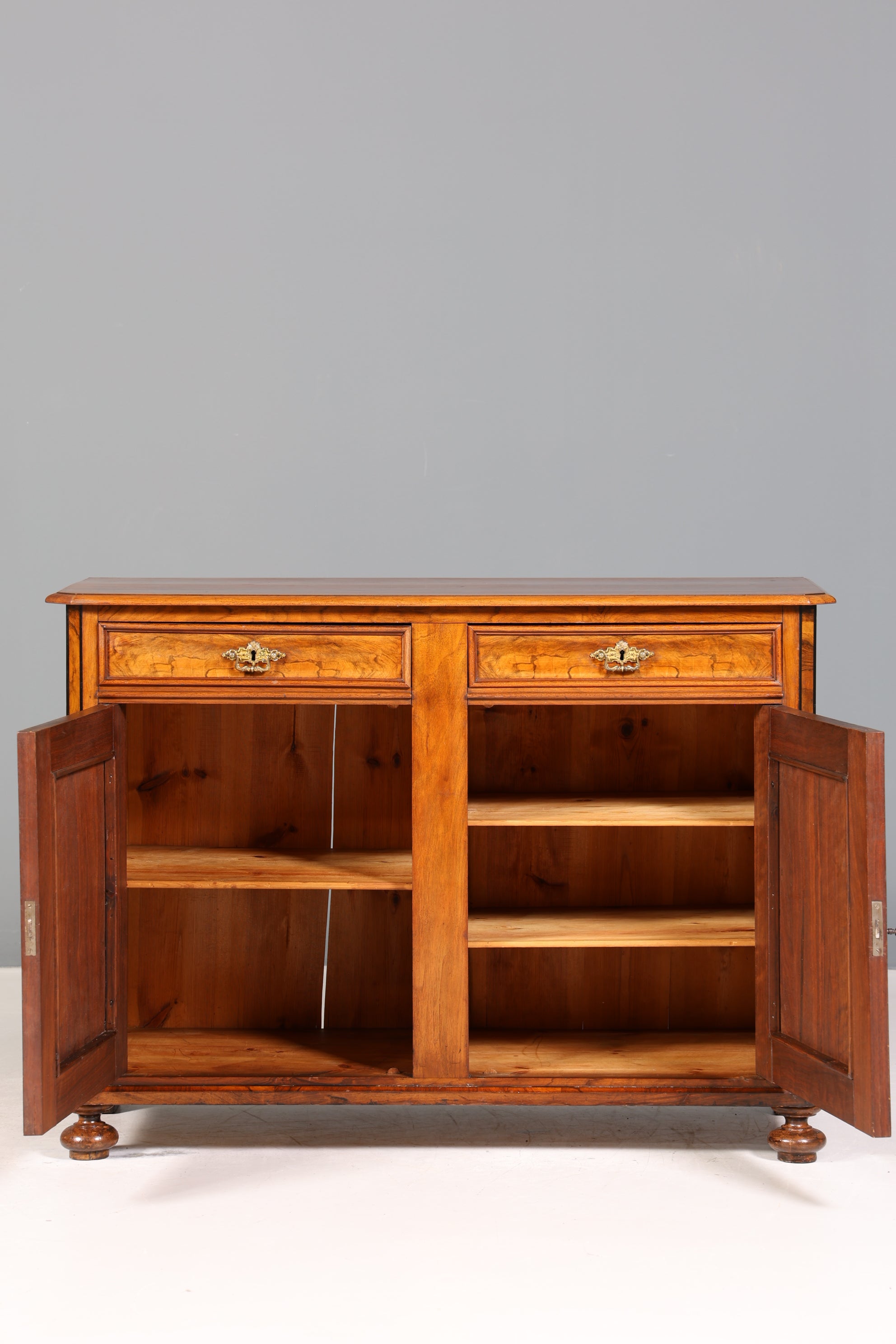 Wunderschöner Gründerzeit Schrank Kommode Louis Philippe Nussbaum Schubladen Kommode um 1880