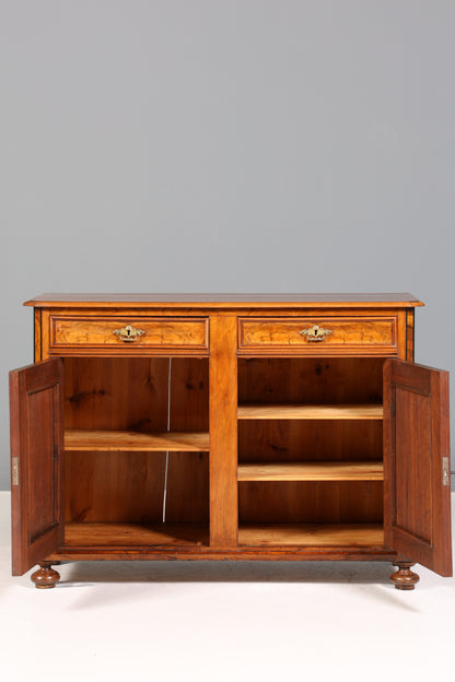 Wunderschöner Gründerzeit Schrank Kommode Louis Philippe Nussbaum Schubladen Kommode um 1880