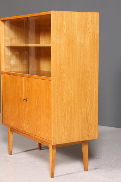 Schlichtes Original Hellerau Vitrine Mid Century Vertiko Schrank Franz Ehrlich 602 Kommode Regal