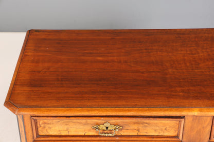 Wunderschöner Gründerzeit Schrank Kommode Louis Philippe Nussbaum Schubladen Kommode um 1880