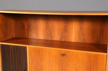 Wunderschöner Mid Century Schrank Bücherregal Sekretär Vintage Regal Highboard Holz Bookshelf VEB