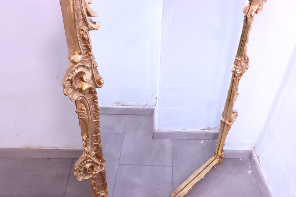 Wunderschöner Prunk Barock Stil Wandspiegel Standspiegel Antik Stil Gold