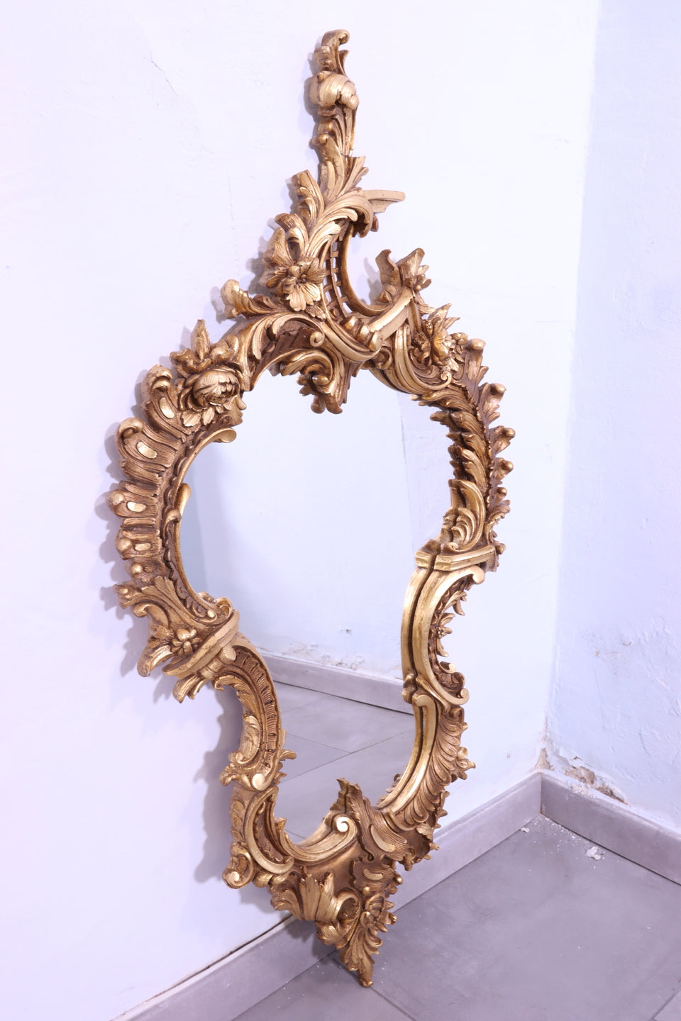 Stilvoller Prunk Barock Stil Wandspiegel Ornamenten Spiegel