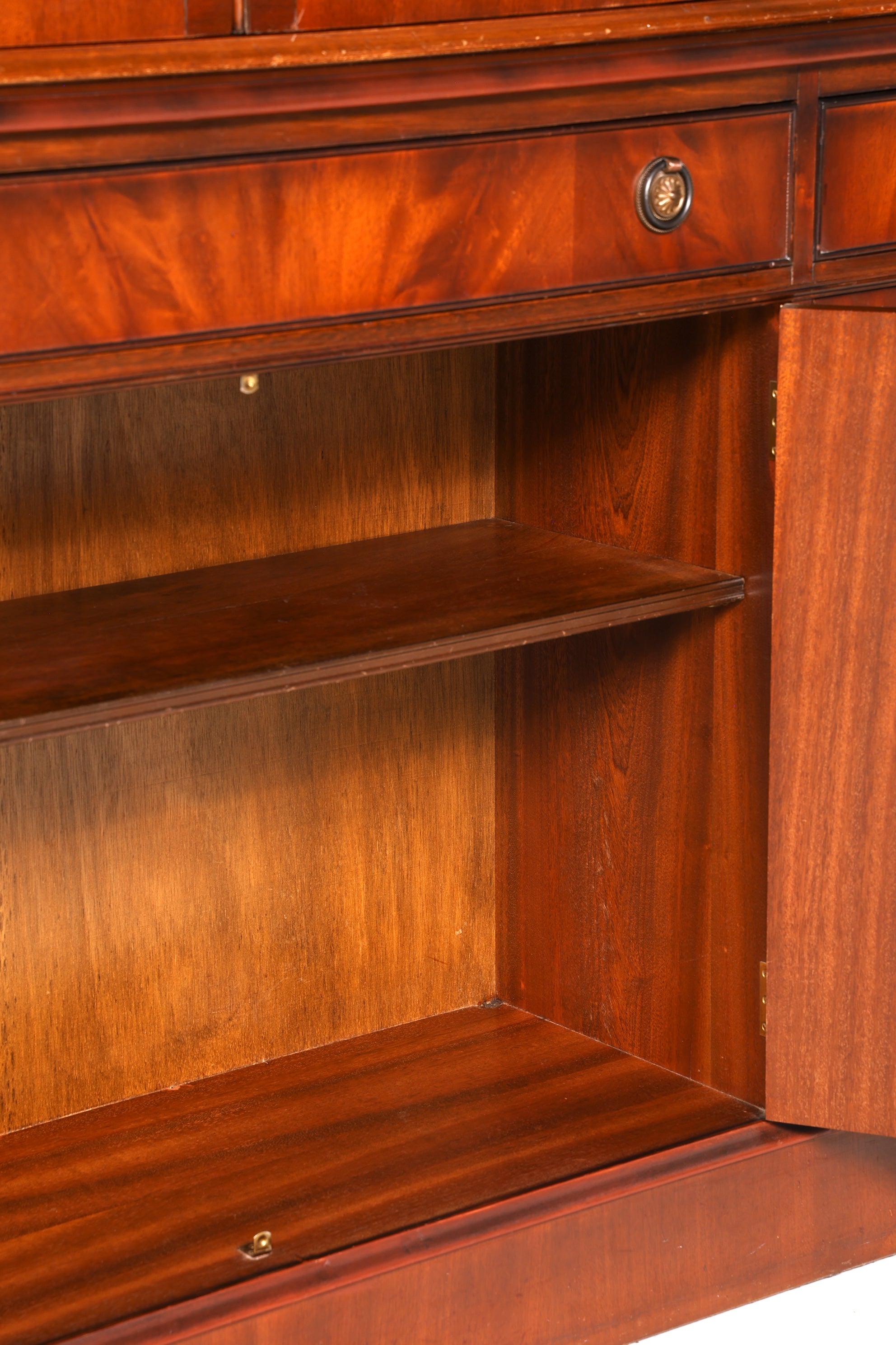 Wunderschöne Englische Vitrine Mahagoni Bibliothek Bücherschrank Buffet Schrank Antik Glasvitrine Vintage