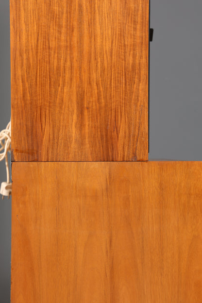 Wunderschöner Mid Century Schrank Bücherregal Sekretär Vintage Regal Highboard Holz Bookshelf VEB