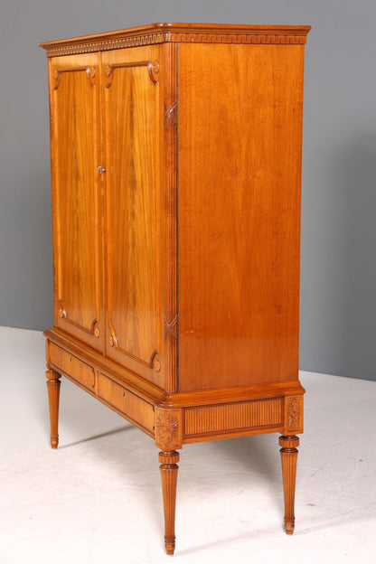 Wunderschöner Englischer Schrank Antik Mahagoni Vertiko Barock Stil Highboard Aktenschrank