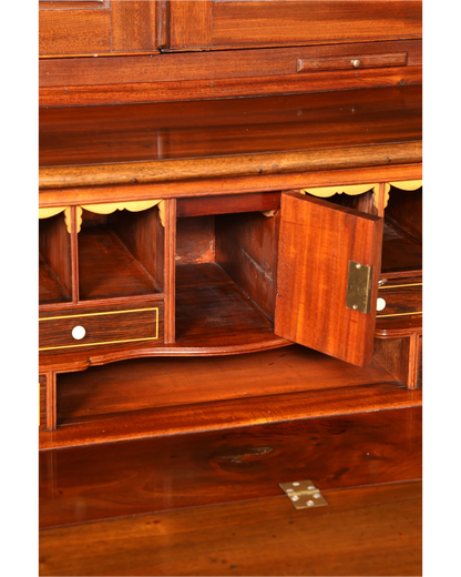 G224 Finish Wunderschöner Englischer Sekretär Büro Aufsatzsekretär Antik 60S Vitrinen Schrank UK (Kopie)