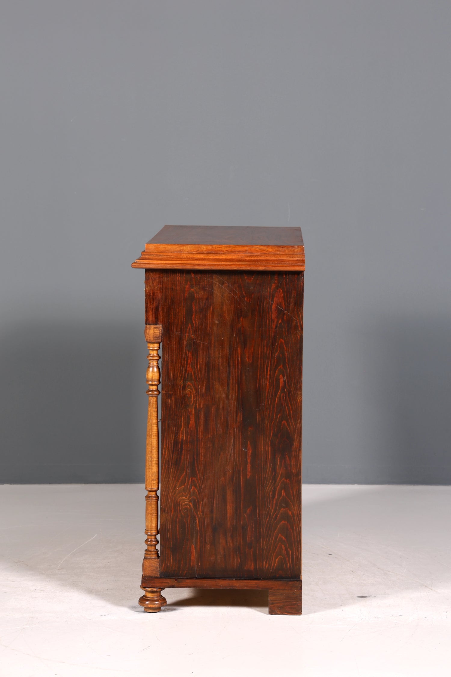 Wunderschöner Gründerzeit Schrank Louis Philippe Nussbaum Kommode um 1880