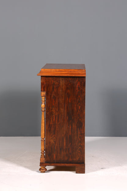Wunderschöner Gründerzeit Schrank Louis Philippe Nussbaum Kommode um 1880