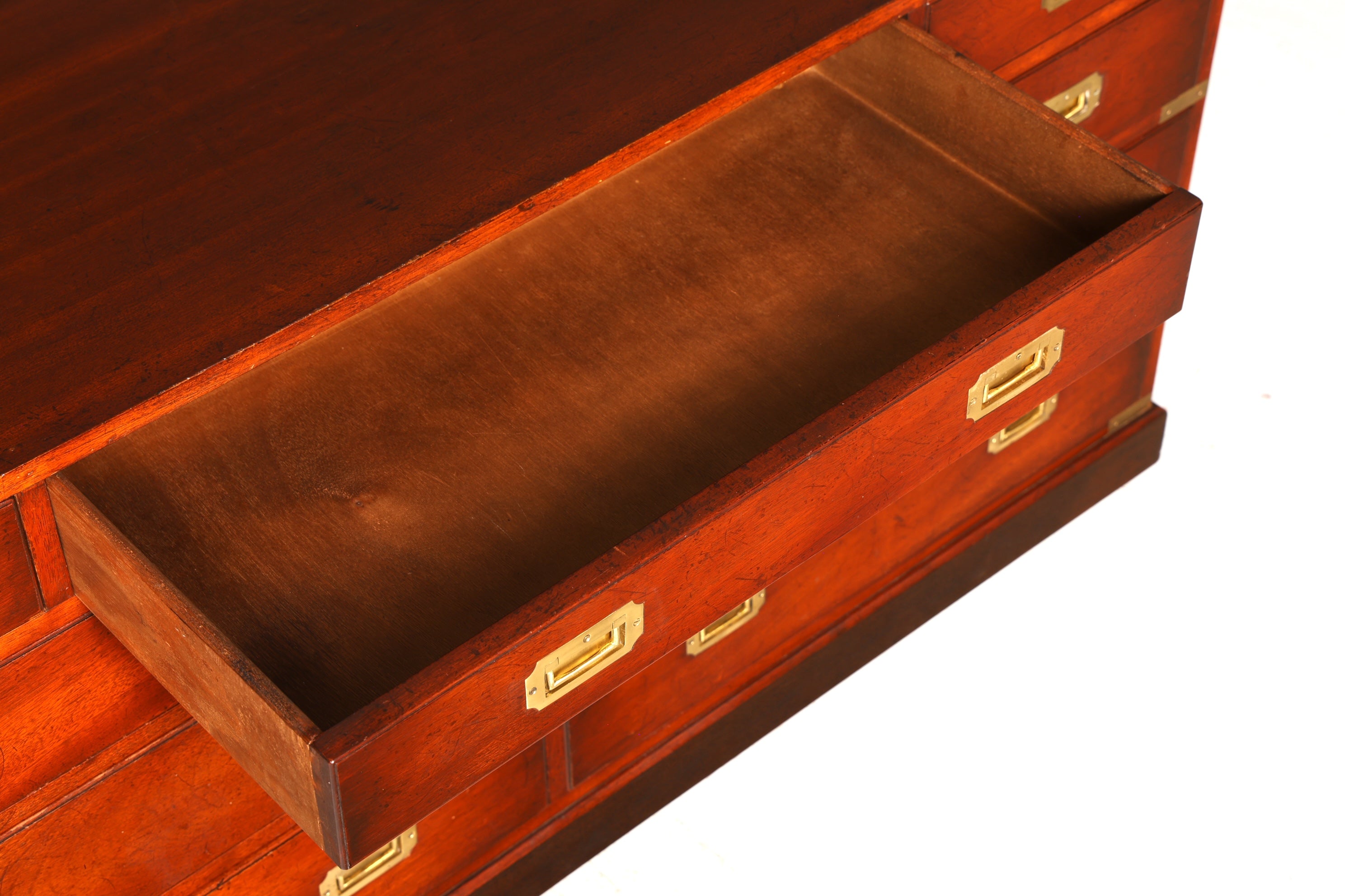 Traumhaftes Maritimes Sideboard Englische Military Chest Schiffskommode Antik Schrank Kolonial Vintage