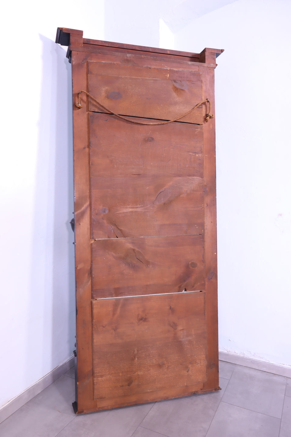 Stilvolle Gründerzeit Spiegelablage um 1900 Antik Holz Standspiegel